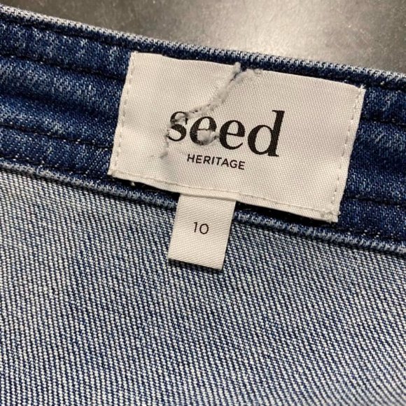 SEED HERITAGE Denim Zip Up Mini Dress RRP$130 - Picture 15 of 15